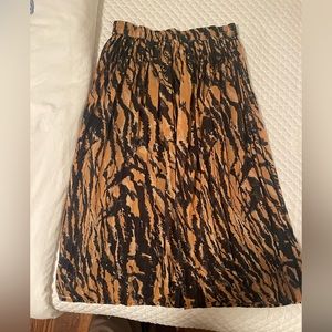 Three quarter length flowy skirt